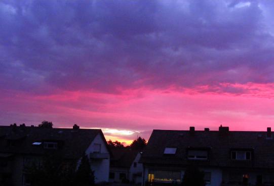 2010-07-fa-Sonnenuntergang - Mannheim