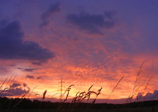 2010-07-fd-Sonnenuntergang bei Rimhorn - Odenwald