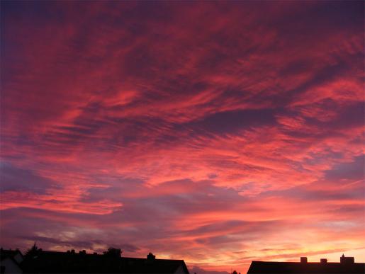 2010-08-dt-Sonnenuntergang über Mannheim