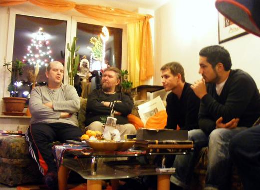 2010-11-fe-Roland, Werner, Dennis und Ferhat