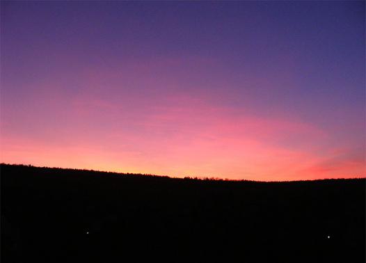 2011-02-bh-Sonnenuntergang - Odenwald