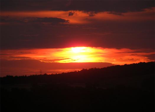 2011-06-bff-Sonnenuntergang - Odenwald