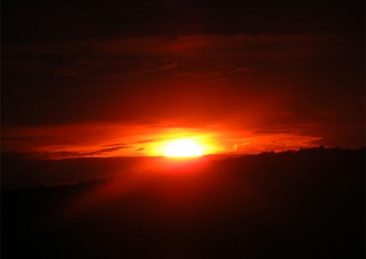 2011-06-bffa-Sonnenuntergang - Odenwald