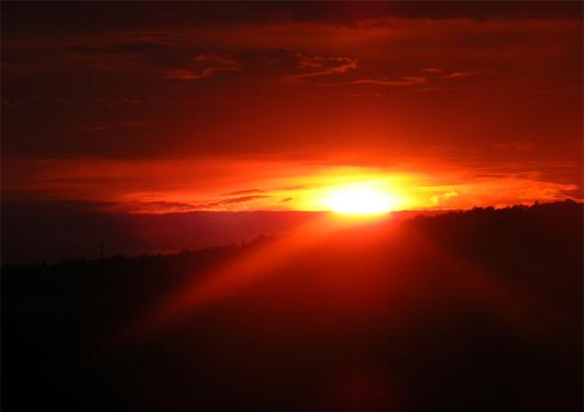 2011-06-bffaa-Sonnenuntergang - Odenwald