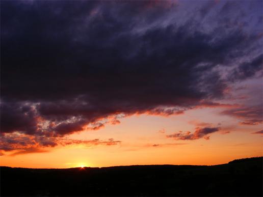 2011-06-eig-Sonnenuntergang - Odenwald