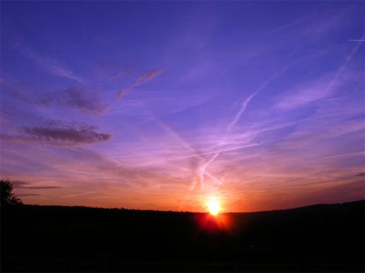 2011-08-bmz-Sonnenuntergang - Odenwald