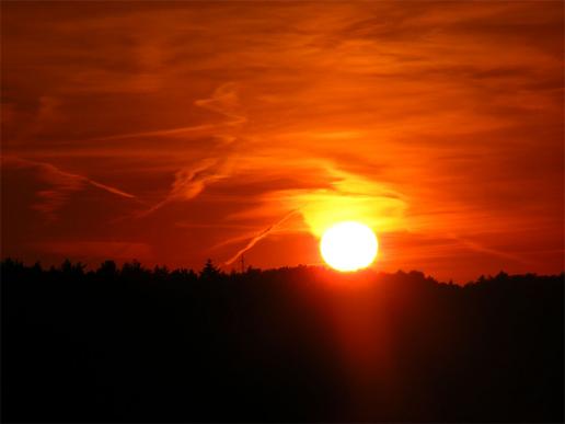 2011-08-bmza-Sonnenuntergang - Odenwald