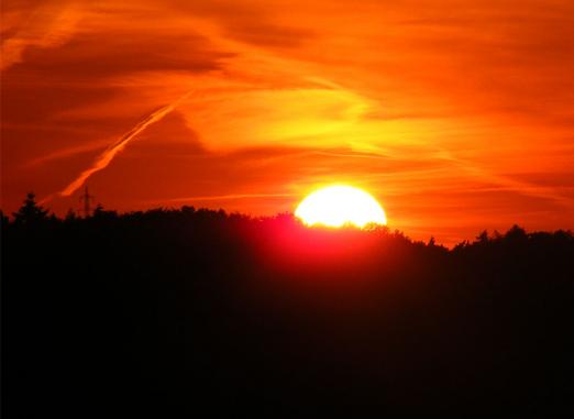 2011-08-bmzd-Sonnenuntergang - Odenwald