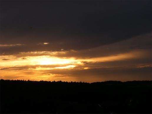 2011-08-cnob-Sonnenuntergang - Odenwald