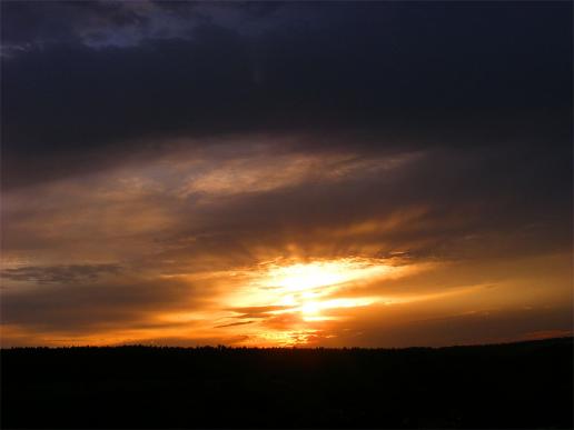 2011-08-cnod-Sonnenuntergang - Odenwald