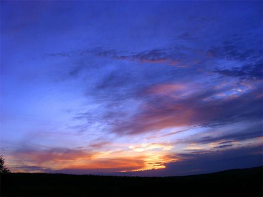 2011-08-cnol-Sonnenuntergang - Odenwald