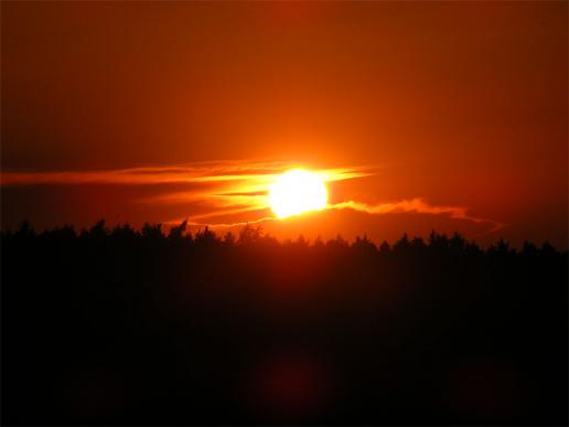 2011-08-cofe-Sonnenuntergang - Odenwald