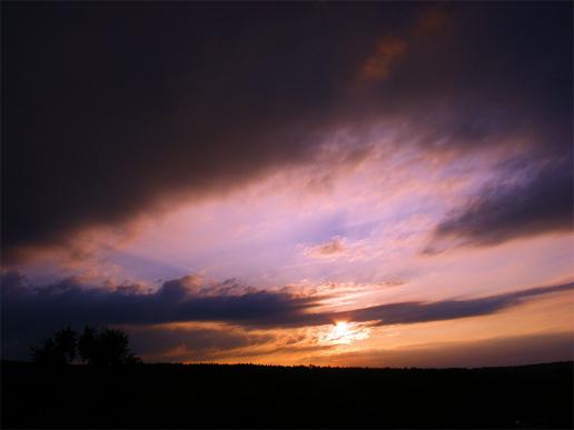 2011-08-dde-Sonnenuntergang - Odenwald