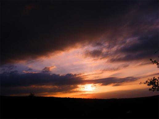 2011-08-ddea-Sonnenuntergang - Odenwald