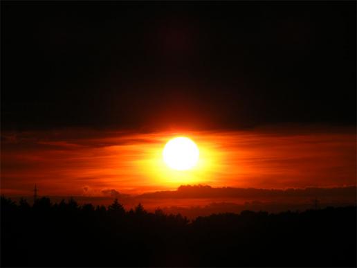 2011-08-ddeh-Sonnenuntergang - Odenwald