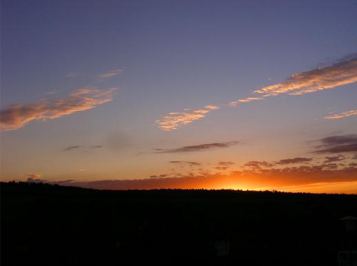 2011-08-efca-Sonnenuntergang - Odenwald