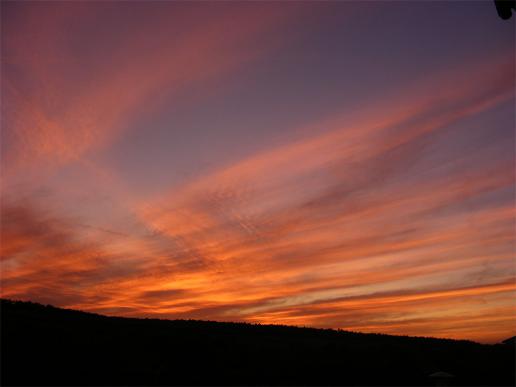 2011-09-dbbb-Sonnenuntergang - Odenwald