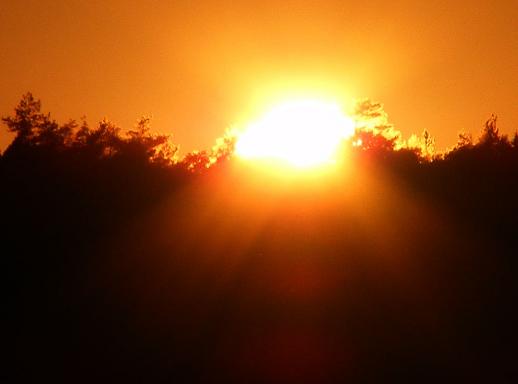 2011-10-dfaa-Sonnenuntergang - Odenwald