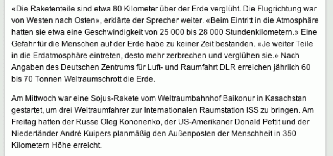 2011-12-24-bdb-Re-Entry vom Heiligen Abend 2011 - Presse-Dokumentation