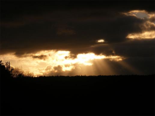 2011-12-dia-Sonnenuntergang - Odenwald