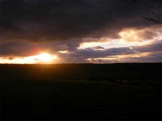 2011-12-dib-Sonnenuntergang - Odenwald