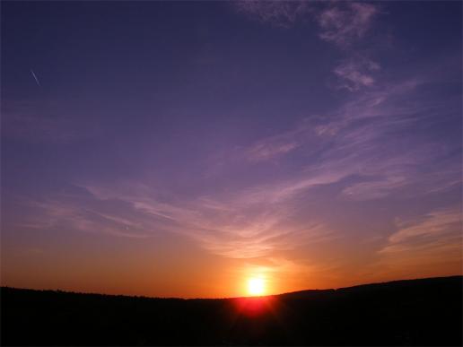 2012-05-gf-Sonnenuntergang - Odenwald