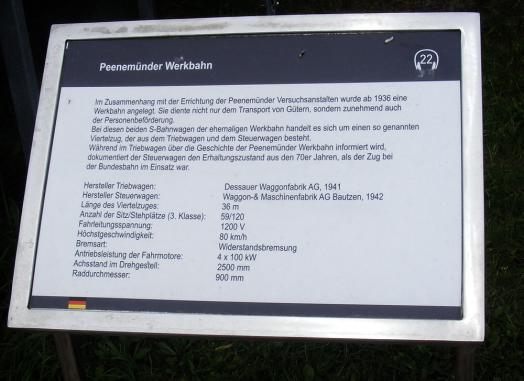 2012-08-pacl-Peenemünde-Museum - Peenemünde-Bahn