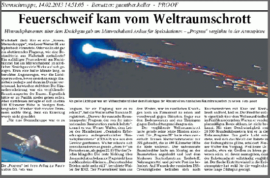 2013-02-rnza-Re-Entry von M-18M-Progress-Treibstufe lu00f6st UFO-Melde-Flap aus (siehe Blog-Beitrag)