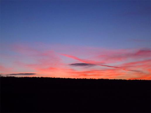 2014-01-bae-Sonnenuntergang - Odenwald