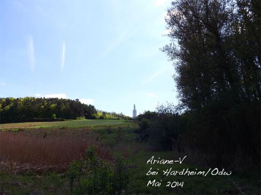 2014-05-afa-Ariane-V-Raketen-Denkmal bei Hardheim/Odenwald