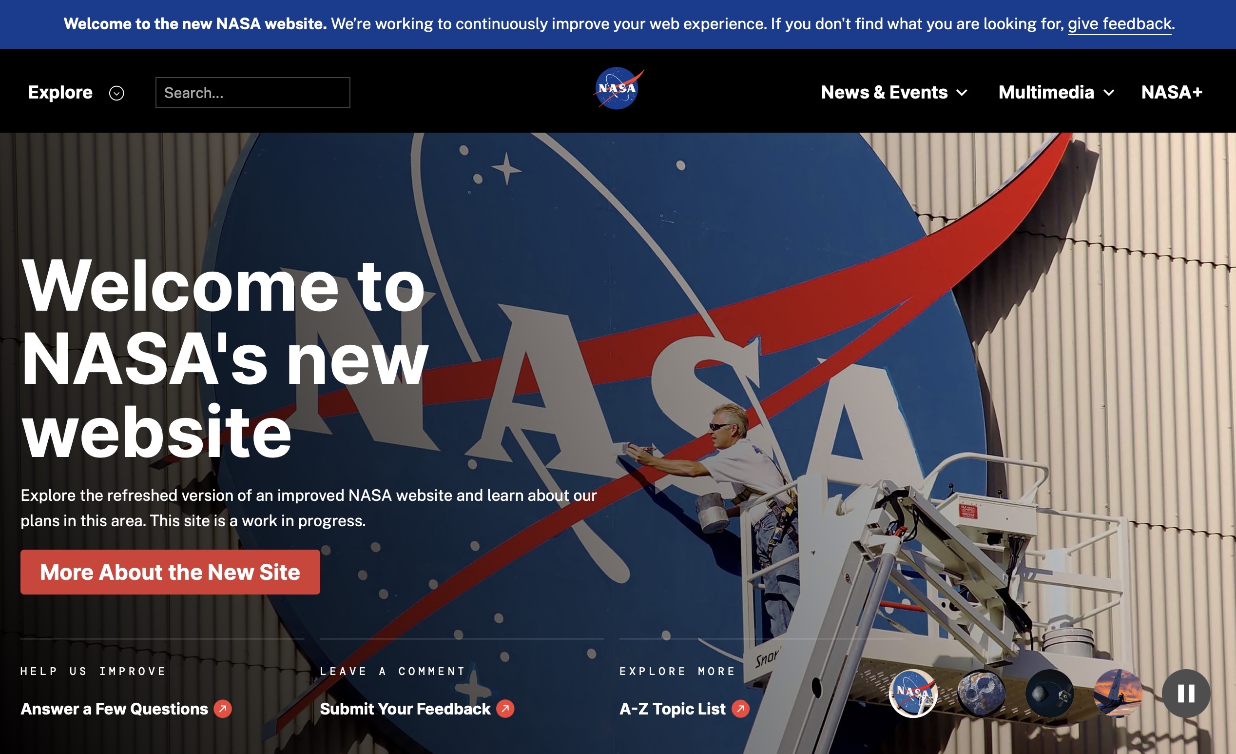 2023-10-nasa-new-website