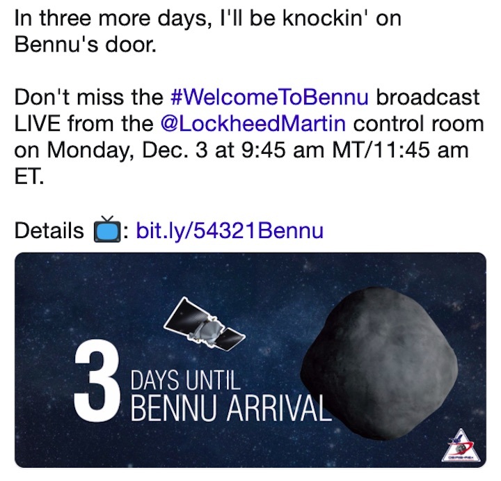 bennuarrival