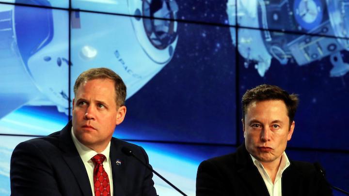 elon-musk-jim-bridenstine-spacex-nasa-commercial-crew-tweet-rocket