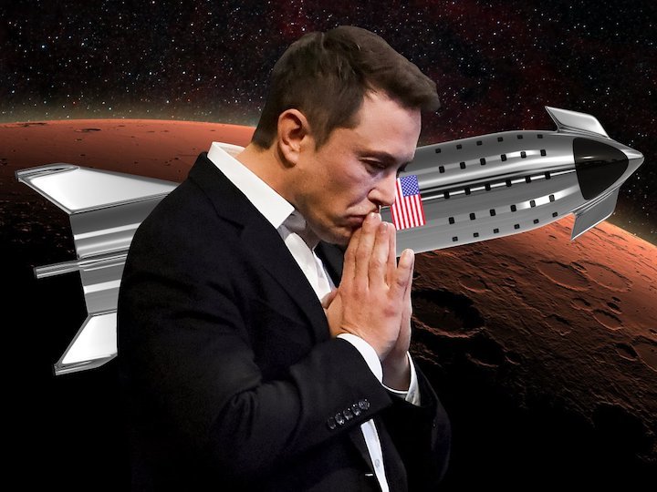 elon-musk-spacex-starship-super-heavy-stainless-steel-rocket-booster-spaceship-moon-mars-illustratio