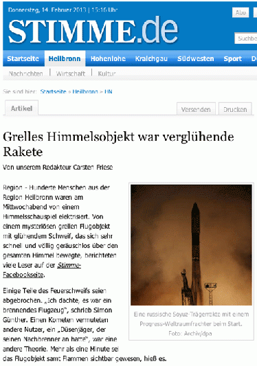 2013-02-hnaa-Re-Entry von M-18M-Progress-Treibstufe lu00f6st UFO-Melde-Flap aus (siehe Blog-Beitrag)