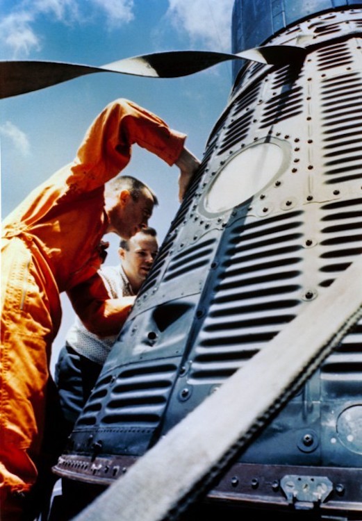 shepard-checks-out-freedom-7-on-the-deck-of-the-lake-champlain-500x720