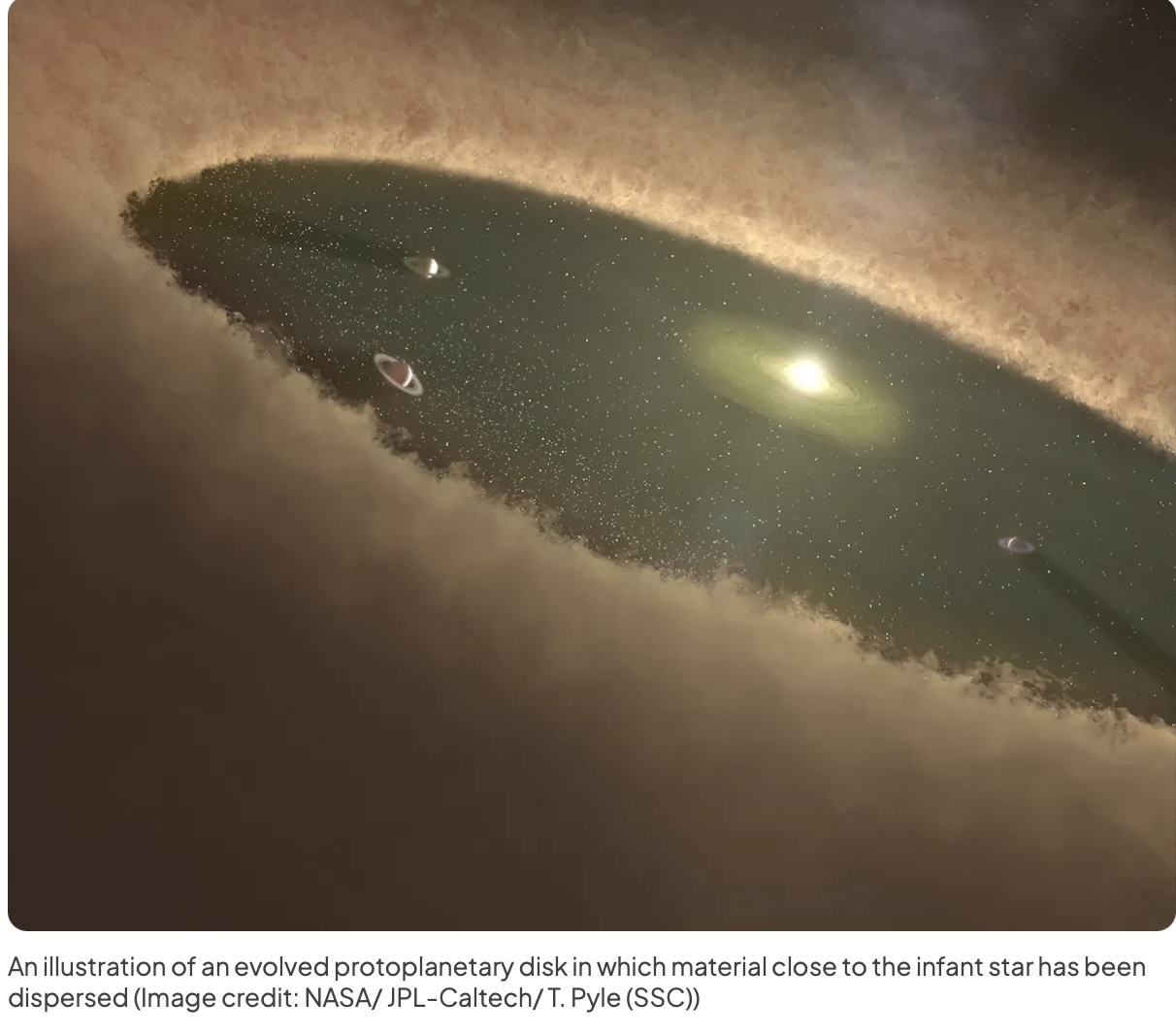 webb-illustration-protoplanetary-disk